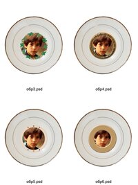 Фотографии на тарелках